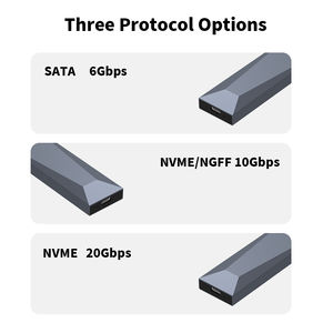 固态硬盘外壳m2 NVME <span class=keywords><strong>M</strong></span>键<span class=keywords><strong>M</strong></span> & B键固态硬盘盒C型USB 3.<span class=keywords><strong>2</strong></span> 20gbps外部硬盘驱动器外壳 - Product Image 6
