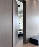WPC Porte intérieure cachée affleurant plat zéro ligne système de porte cachée cachant la porte intérieure de dalle battante