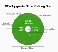 Disque diamanté de découpe King de haute qualité, très vendu, 75 mm, 100 mm, 115 mm, 125 mm, pour couper le verre, la céramique, les bouteilles de vin