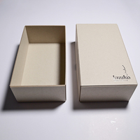 Papier Kraft de luxe neutre pH 100% Paquet de documents en carton gris Boîte d'archives en papier kraft doublé avec gouges à doigts