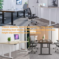 Bureau assis-debout robuste et solide, bureau intelligent à quatre pieds, bureau électrique réglable en hauteur, bureau debout pour la maison et le bureau