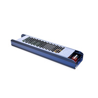 Alimentation LED en aluminium IP20 à sortie unique pour projecteur, 100W-300W, DC12V DC24V