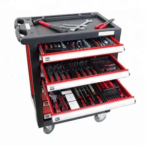 942pcs Tools, Professional Metal Tool Box Factory Manufacturer With Trolley Cabinet