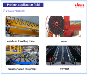 כבל גרירה שטוח מסוג YFFB עם מוליך נחושת גמיש למעליות, עגורנים גדולים, משלוחים מהירים וגמישים - Product Image 4