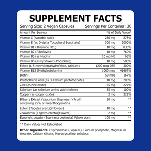 Hot Selling Lutein Zeaxanthin Capsules Includes Vegan Omega 3 Supports Eye Health Clarity Health Lutein Zeaxanthin Capsules - Product Image 2