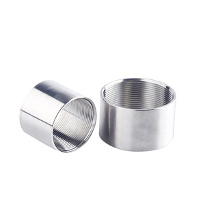 Stainless Steel Precision Machined Sanitary Welded Internal Thread <b>Pipe</b> Fittings 304 Grade Round Section - Product Image 1