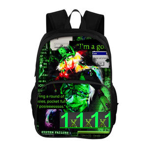 Zaino scolastico a doppio strato per bambini, grande capacità, con cartoni animati <span class=keywords><strong>Roblox</strong></span>, per studenti, ideale per il cross-border - Product Image 5