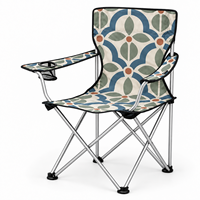 Chaise d'extérieur robuste et portable avec accoudoirs, porte-gobelet et motif de logo personnalisé pour cour et patio – Vente en gros