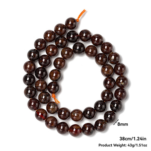 Haute qualité 8mm pierres précieuses en vrac naturel rond Calcite Sunstone grenat <span class=keywords><strong>Malachite</strong></span> Amazonite pierre perles brin pour la fabrication <span class=keywords><strong>de</strong></span> bijoux - Product Image 5