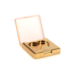 Hộp Nhỏ Gọn Đựng Phấn Mắt Trang Điểm Rỗng Màu Vàng Ưa Thích Tùy Chỉnh Hộp Nhỏ Gọn Hình Trái Tim Phấn Má Hồng - Product Image 2