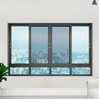 Ventanas Corredizas Modernas de Aluminio con Doble Acristalamiento Insonorizante para Hoteles, Almacenes y Salas de Estar (OEM)