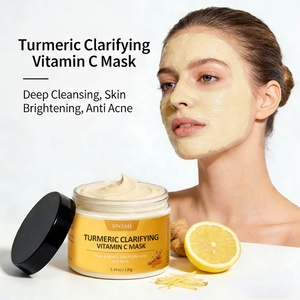 Traitement facial purifiant au curcuma et à la vitamine C OEM ODM 120g, extrait d'avoine, blanchissant, antioxydant, apaisant, adapté aux peaux normales - Product Image 4