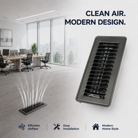 Grille d'aération de sol 3*10 de haute qualité, direction de l'air réglable, ventilation silencieuse, pour maison et bureau, produit de ventilation CVC, achat en gros