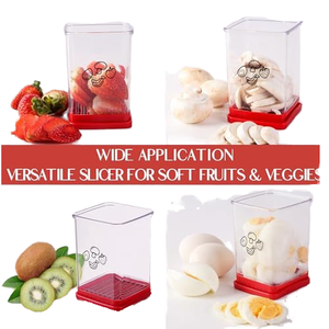 Portable Stainless Steel Kitchen Slicer with Pusher Fruit Vegetable Cutter for Home Commercial Use for Potatoes Salads Cooking - Product Image 4