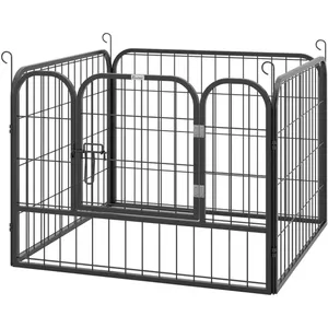 Toptan Yüksek Kaliteli Çoklu Boyutlarda Köpek Çiti Kulübesi Ucuz Metal Katlanabilir Çelik Evcil Hayvan Köpek Oyun Parkı - Product Image 6