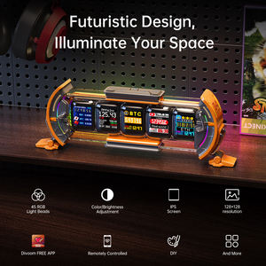 Reloj Digital <span class=keywords><strong>Divoom</strong></span> Times Gate para Configuración de Sala de Juegos con Control Inteligente por Aplicación, Conexión WiFi, Pantalla LED RGB, Decoración de Oficina Cyberpunk - Product Image 2