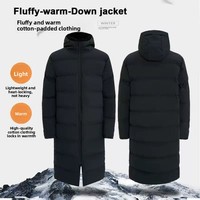 Manteau de Coton Épais et Chaud Personnalisé pour l'Entraînement de Football, Sport pour Adultes et Enfants, Hiver Noir Modèle SH20251022