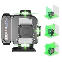 Niveau laser rotatif Yagu 4D à faisceau vert, auto-nivelant, 360 degrés horizontal
