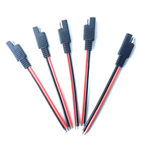 SAE daya kabel otomotif 14AWG/16AWG/18AWG 15CM/25CM 2 Pin dengan kabel konektor SAE kabel ekstensi pemutus cepat