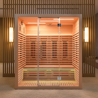 Sauna infrarouge intérieur 4 personnes avec panneau de commande pour usage domestique – Excellent rapport qualité-prix