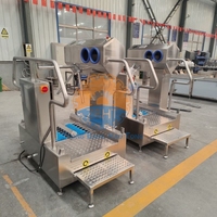 Machine de nettoyage de chaussures automatique avec brosse rotative pour équipement d'abattage, station d'hygiène d'abattoir, certifiée CE
