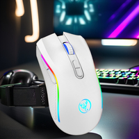 Souris de jeu sans fil silencieuse HXSJ T69 ergonomique portable 2.4G RGB, suivi optique pour ordinateur portable, orientation main droite, en stock 125HZ