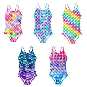 Niña nadar ropa de playa vestidos ropa de baño Niña niños traje de baño <span class=keywords><strong>Bikini</strong></span> traje de baño <span class=keywords><strong>Anime</strong></span> Cosplay Halloween sirena natación cola - Product Image 2