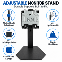 Support de moniteur médical réglable en hauteur et en angle, bras de support de moniteur pour bureau, support de moniteur tactile