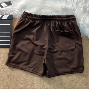 Streetwear Casual Elastic Waist Drawstring Breathable Worsted Cotton Embroidery Logo Sweat <b>Shorts</b> - Product Image 4