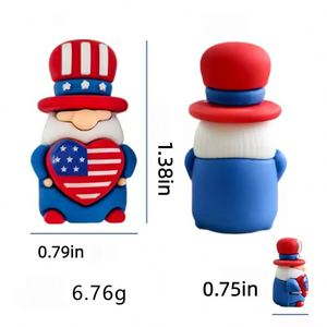 Mini Adornos Patrióticos de Gnomos, Figuras en Miniatura para el Día de la Independencia, Conmemorando el 250 Aniversario de los Veteranos - Product Image 2