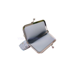 Marco bolsa <span class=keywords><strong>mujeres</strong></span> carteras de marco de metal bolsillos con cierre de neopreno mini funda con beso cerradura - Product Image 6