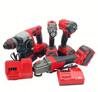 Kit Combo Grande Vente : Perceuse sans fil, tournevis, clé à main, ensemble en acier inoxydable, batterie au lithium, mallette de transport rigide pour réparations domestiques