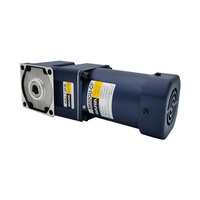 Moteur à engrenages à vis sans fin à angle droit monophasé triphasé SAIYA 60W avec contrôleur de vitesse, efficacité IE2, montage à bride, 220V/380V