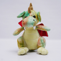 Peluches vertes Dragon dinosaure peluche ailes griffe nouveau Design PP coton doux animaux en peluche pour enfants en gros Option cadeau