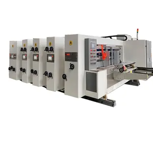 Wholesale fully automatic cardboard box printing machine High speed ink printing slotting machine