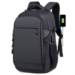 Mochila enrollable para portátil de tela de poliéster reciclada de alta calidad personalizada - Product Image 1