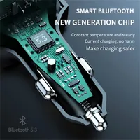 Transmetteur FM Bluetooth 5.0, modulateur radio de voiture, lecteur MP3, adaptateur de charge rapide USB, accessoires de voiture, C26, le plus récent