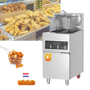 Cocina comercial Restaurante Catering Equipo Pollo Patata Un tanque Freidora <span class=keywords><strong>de</strong></span> grasa Freidoras - Product Image 1