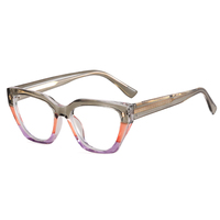 MS 97726 2024 Nouvelles Lunettes Optiques Anti-Lumière Bleue pour Femmes, Monture Œil de Chat en TR90, Design Coloré Tendance, Agent Maritime