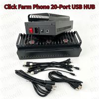 Hub de transmission de données et chargeur de téléphone portable USB 40 ports, extension d'interface multi-ports, compatible Farm Box