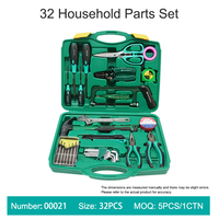 32 pièces Kit de réparation automatique CRV tournevis outil combinaison ensemble étui rigide paquet voiture entretien boîte à outils