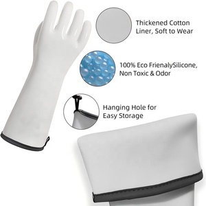 Gants de four en silicone liquide en gros, qualité alimentaire, résistants à la chaleur 480° ° Gants de barbecue imperméables F - Product Image 2