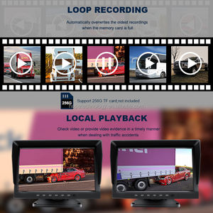 고품질 4K 10.1인치 <span class=keywords><strong>4</strong></span>채널 후방 카메라 시스템 <span class=keywords><strong>4</strong></span>개 1080P AHD 카메라 <span class=keywords><strong>DVR</strong></span> 레코더 RV/트럭/버스용 - Product Image 6