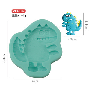Dinosaur Collection Silicone Cake Mold For Fondant Chocolate Cookie Decorating Birthday Cake DIY Non Toxic - Product Image 3