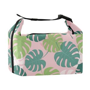 Hawaii Neutral Ocean Cartoon Print Durable Eco-Friendly Fashion Polyester Insulated Lunch Cooler Bag for Picnic BBQ Takeout - Product Image 2