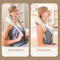Masajeador Eléctrico Inalámbrico Shiatsu para Aliviar el Dolor, Masajeador de Espalda, Cuello y Hombros, Relajador Cervical