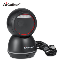 AiGather supermercado teléfono móvil escritorio escáner de código de barras Detección automática 2d código de barras Usb código Qr para venta al por menor