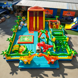 สวนสนุกไดโนเสาร์ บ้านลมเป่าลม สนามเด็กเล่น บ้านเด้งดึ๋งขนาดยักษ์ คอมโบเมืองสนุก บ้านลมกระโดดขนาด<span class=keywords><strong>ใหญ่</strong></span>กลางแจ้ง - Product Image 1