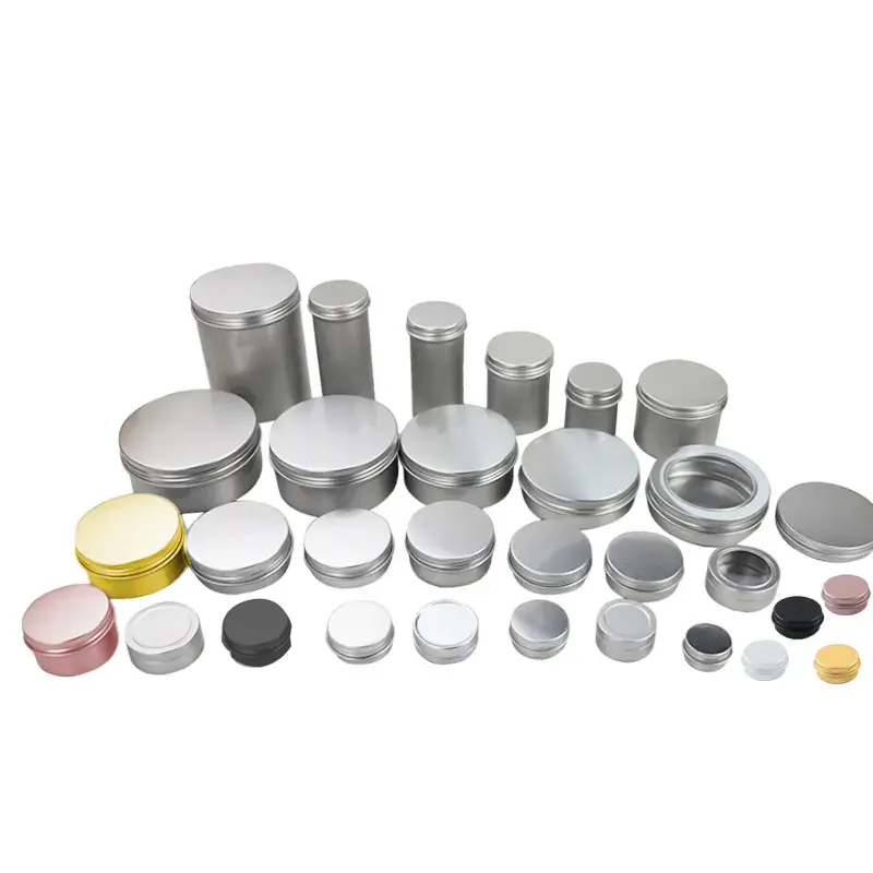 5g 10g 20g 1oz 2oz 4oz 30g 60g 120g pots cosmétiques en aluminium conteneurs pot de stockage vide crème métal aluminium boîte de conserve