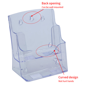 מפעל אספקת ברור אקריליק מחזיק חוברת עלון חוברת חוברת תפריט נייר Stand שקוף כרטיס תצוגת Stand - Product Image 3